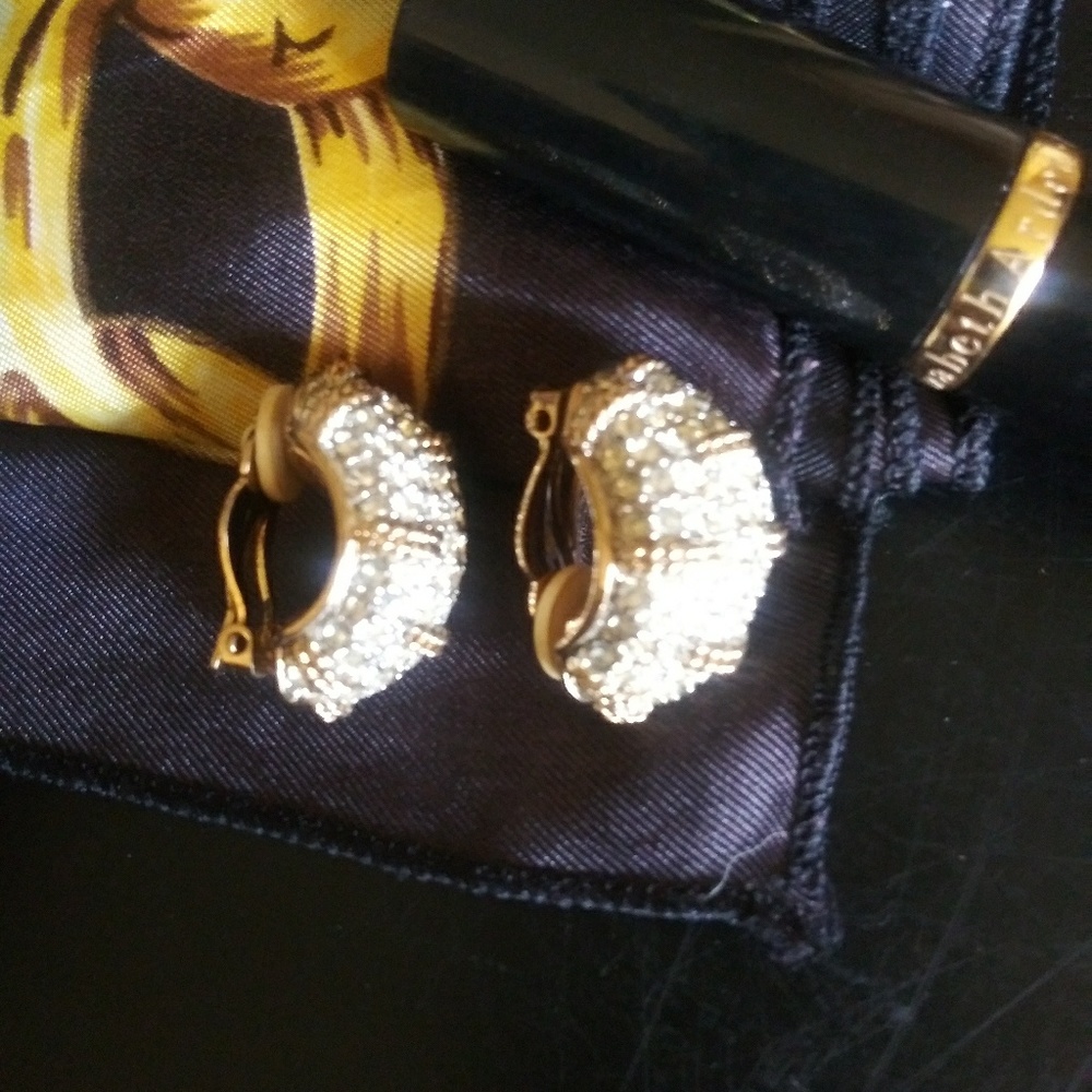 Vintage Swarovski Clip Earrings